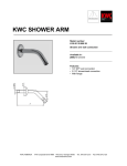 KWC Shower Arm User's Manual