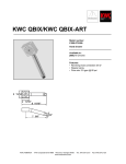 KWC QBIX/QBIX-ART Z.506.072.000 User's Manual