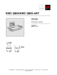 KWC QBIX/QBIX-ART 28.243.280.000 User's Manual