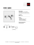 KWC Qbix 11.243.033.000 User's Manual