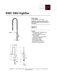 KWC ONO higflex 10.151.423.000 User's Manual