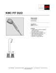KWC FIT-DUO Z.535.095.000 User's Manual