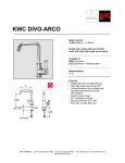 KWC DIVO-ARCO 10.041.013 User's Manual