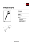KWC DESIGNO Z.535.390.000 User's Manual