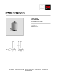 KWC DESIGNO K.28.H5.20.000.99 User's Manual