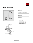 KWC DESIGNO K.12.H3.11.000A21 User's Manual