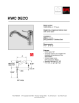 KWC DECO 10.031.023 User's Manual