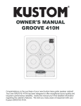 Kustom GROOVE 410H User's Manual