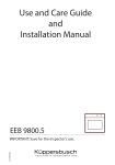 Kuppersbusch USA EEB 9800.5 User's Manual
