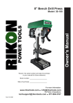 Kuhn Rikon Corp. Drill 30-100 User's Manual