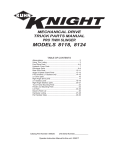 Kuhn Rikon Corp. Automobile Parts 8124 User's Manual