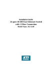 KTI Networks KS-324F User's Manual