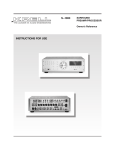 Krell Industries S-1000 User's Manual