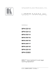 Kramer Electronics Speaker spk-cs12 User's Manual