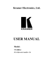 Kramer Electronics VP-200Dxl User's Manual