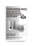 Koss KS3101A-2 User's Manual