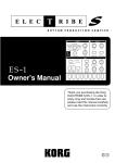 Korg ES-1 User's Manual