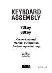 Korg 73 key User's Manual