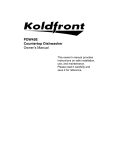KoldFront PDW45E User's Manual
