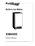 KoldFront KIM450S User's Manual