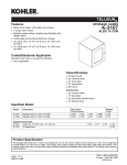 Kohler K-3107 User's Manual