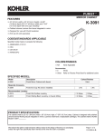 Kohler K-3091 User's Manual