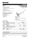 Kohler K-11343-GCR User's Manual