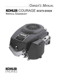 Kohler Courage SV470 User's Manual