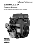 Kohler COMMAND20=25HP User's Manual