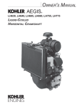 Kohler Aegis LH630 User's Manual