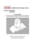 Kobe Range Hoods IS2436GSB User's Manual