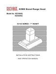 Kobe Range Hoods IS2336SQ User's Manual