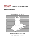 Kobe Range Hoods CX1836GS User's Manual