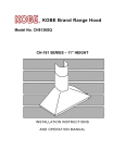 Kobe Range Hoods CH8136SQ User's Manual