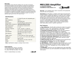 Knoll MX1255 User's Manual
