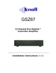 Knoll GSZ67 User's Manual