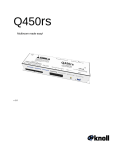 Knoll Speaker Q450RS User's Manual
