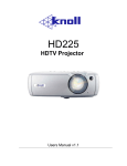Knoll Systems HD225 User's Manual