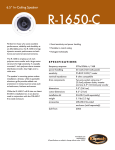 Klipsch R-1650-C User's Manual