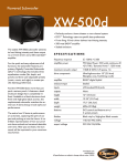 Klipsch XW-500d User's Manual