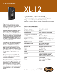 Klipsch XL-12 User's Manual