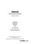 Klark Teknik DN540 User's Manual