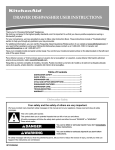 KitchenAid W10185043A User's Manual