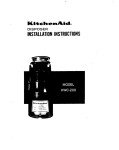 KitchenAid KWC-200 User's Manual