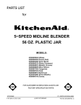 KitchenAid KSB560ER0 User's Manual