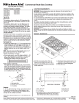 KitchenAid Cooktop KGCU407V User's Manual