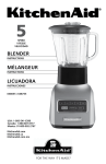 KitchenAid Blender KSB655 User's Manual