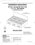 KitchenAid KGCP462K User's Manual