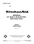 KitchenAid KEBI141YBL1 User's Manual