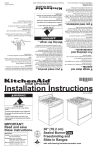 KitchenAid 30" (76.2 cm) User's Manual
